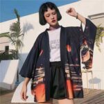 Women's Korean-style Chinese-style Tang Suit Trendy Three-quarter-length Robe