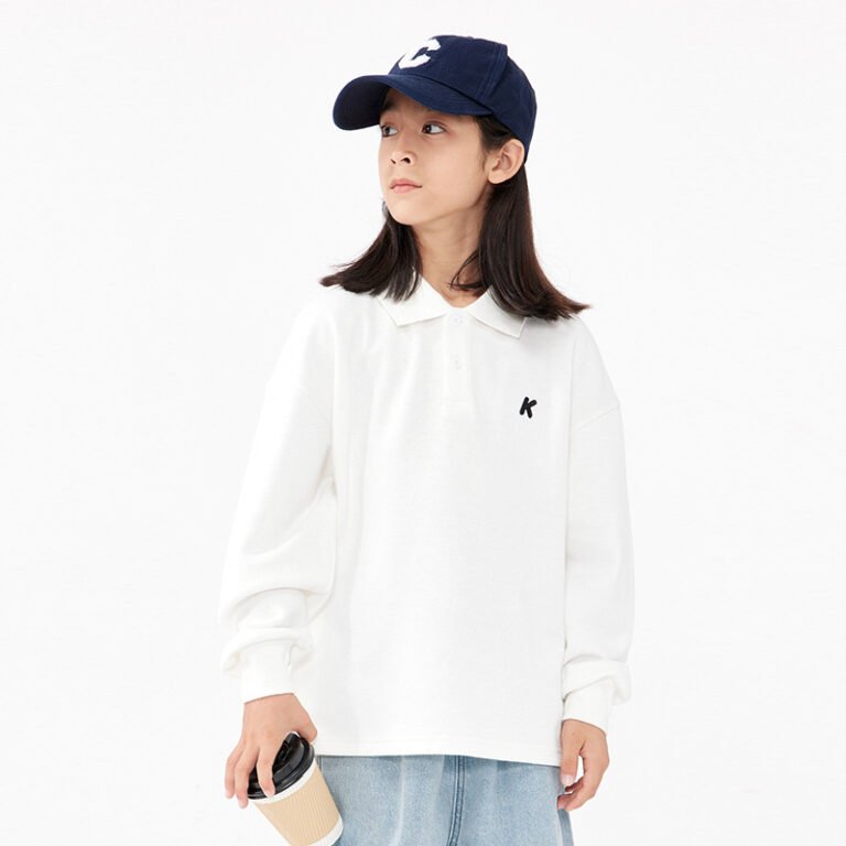 DK Kids’ Japanese-Style Children’s Lapel Polo Shirt