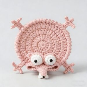 Cartoon Yarn-Knitted Insulated Coaster