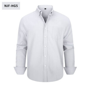 Men's Long-Sleeve Casual Oxford Shirt