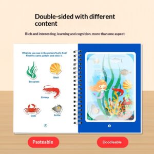 Clear Water Doodle Painting Book With Stickers