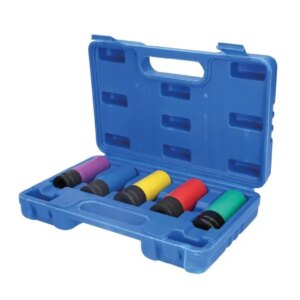 5pcs Set 1/2 Inch Wheel Hub Protection Sleeve, Anti-Scratch And Anti-Damage Detachable Sleeve, Impact Electric Pneumatic Wrench Sleeve, Protective Sleeve Design Effectively Prevents Tire Damage