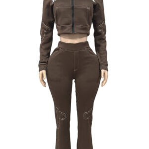 Casual Printed Sporty Sweatshirt Fashionable Womens Outfit