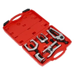 5pcs Tie Rod End Joint Ball Puller Tool Front End Service Tool Kit Pitman Arm Tie Rod End Puller