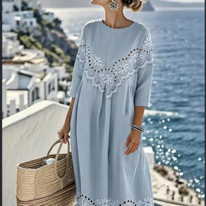 Printed Elegant Maxi Dress, Figure-hugging Casual Skirt