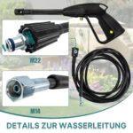 Car Washer Spray Gun Lance Nozzle High Pressure Washer Jet Water Gun Wand Tip Car Clean Pressure Gun For Champion Hammer Crosser
