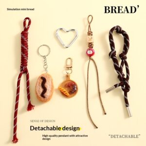 Felt Bread Keychain Cute Bag For Women
