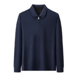 Autumn New Lapel Zip-up Cardigan Coat Jacket Trendy Trousers Mens Two-piece Set