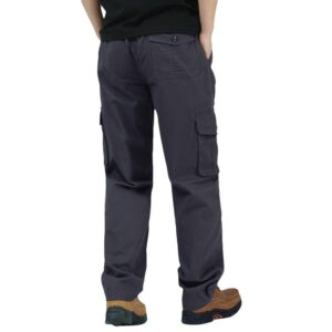 Men’s Casual Plus-Size Multi-Pocket Work Pants