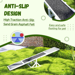 Wooden Dog Agility Seesaw For Training And Exercise, Weather Resistant