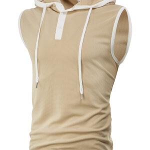 Men's Sleeveless Hooded Sports Vest
