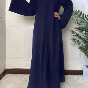 Minimalist Style Long-sleeved Cardigan Dress For Women