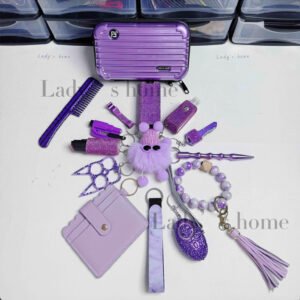 2026 New Stylish Mini Suitcase Self-Defense Keychain Set