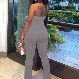 Women’s Fashionable Sexy Backless Halter Jumpsuit