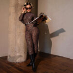 New Style Personalized Streetwear High-Waist Bodycon Jumpsuit With Digital Print For A Slimming Look