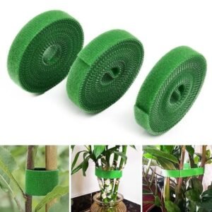 Green Plant Velcro Cable Ties For Climbing Vines And Branches