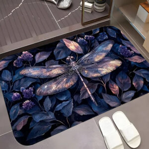 Dragonfly Series Printed Floor Mat Entrance Doorway Stain-Resistant Doormat
