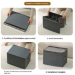 Oxford Cloth Storage Shoe Box Foldable With Zipper