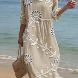 3D Digital Printing Ladies Fashion Plus Size Dress