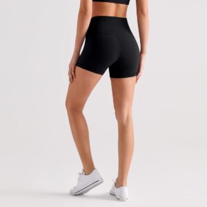 Outerwear-style High-waisted Butt-lifting Fitness Cycling Shorts