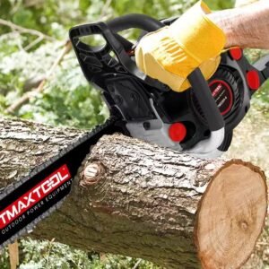 TMAXTOOL 62cc Powerful 20 Inch 16 Inch Gas Chainsaw With 2 Stroke Perfect For Pruning, Limbing, And Sawmill Operations-black