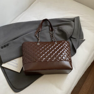 Simple Handheld Crossbody Bag With Patchwork