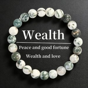 Multi-colored Natural Stone Bead Bracelet