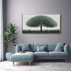 Handmade Oil Painting Canvas Wall Art Decoration Abstract Landscape Money Tree For Home Decor Rolled Frameless Unstretched Painting