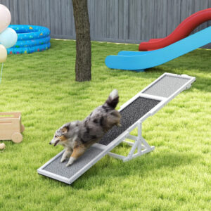 Wooden Dog Agility Seesaw For Training And Exercise, Weather Resistant