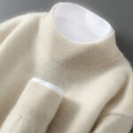 Men's Casual Loose-Fitting Cashmere Base-Layer Sweater
