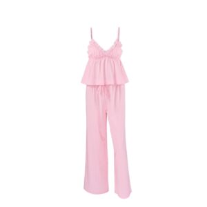 Pajama Set Jacquard Camisole And Pants Two-Piece Set