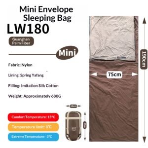 Mini Ultra-Light Summer Nylon Insulated Sleeping Bag