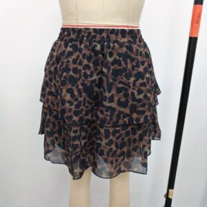 Everyday Casual Leopard-print Womens Skirt