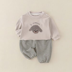 Pure Cotton Romper Set For Boys Cute Childrens Clothing Baby Boy Outfits