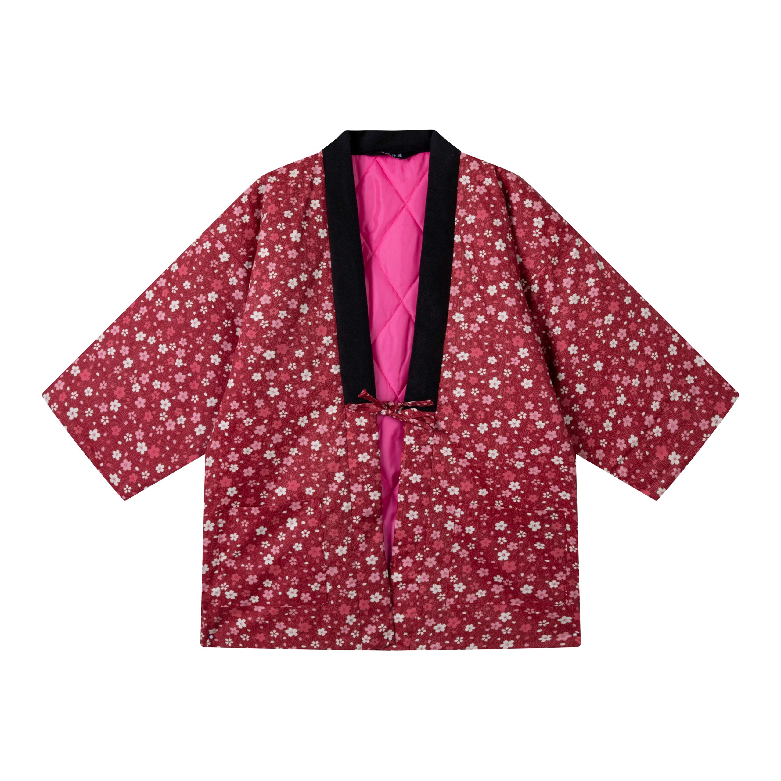 Women’s Haori, Women’s Warm Coat, Women’s Japanese Style Padded Jacket, Indoor Wear, Lightweight & Warm Printed Coat, Japanese Traditional Clothing, Oversized Padded Jacket With Pockets