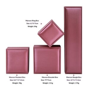 High-end PU Brushed Leather Jewelry Display Box