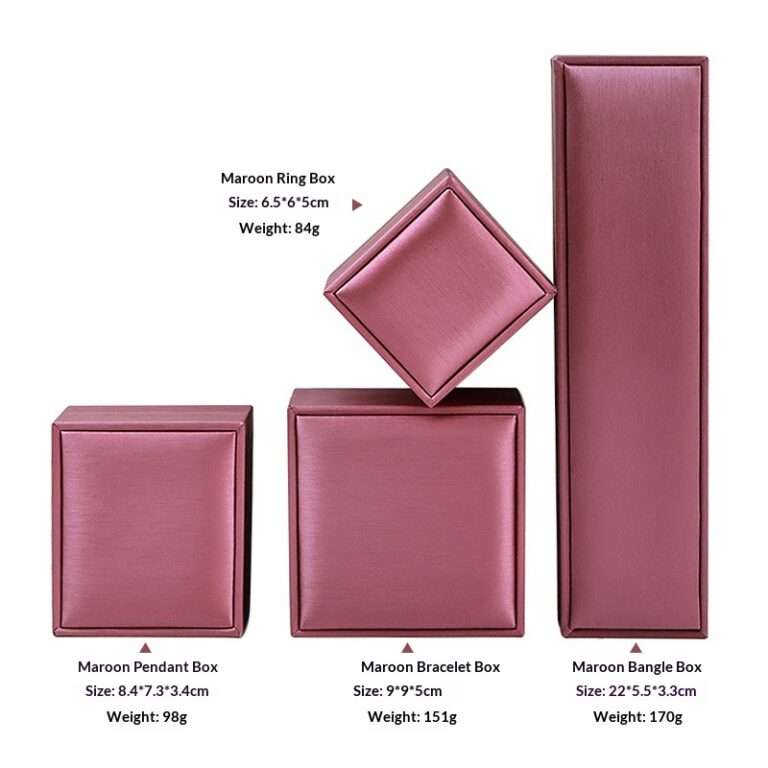High-end PU Brushed Leather Jewelry Display Box