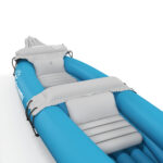 K2 Kayak, 2 Person Inflatable Kayak, Includes Paddles, Aluminum Oars, Repair Kit, Portable Tandem Blow Up Boat, Blue