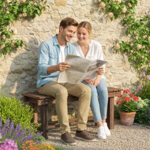 Garden Bench 0.8" Seater Outdoor Bench with Storage Shelf 35.4" Carbonized Wood