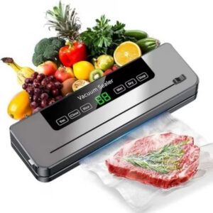 Automatic Vacuum Sealer Machine For Household Food Preservation - Dry & Wet Use, Deep Space Gray, Includes 50 Free 20x30 Textured Bags