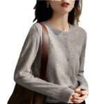 Women's Long-sleeve Knitted Cardigan Sweater