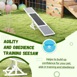 Wooden Dog Agility Seesaw For Training And Exercise, Weather Resistant