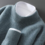 Men's Casual Loose-Fitting Cashmere Base-Layer Sweater