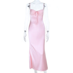 Lace-patchwork Figure-hugging Womens Dress