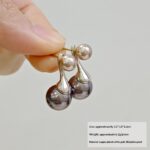 French-style Gentle Aesthetic Purple Pearl Pendant Earrings