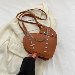 Korean-style Cute Niche Heart-shaped Shoulder Crossbody Bag