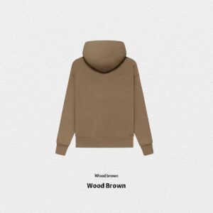 Autumn Winter Fleece-Lined Solid-Color Hoodie