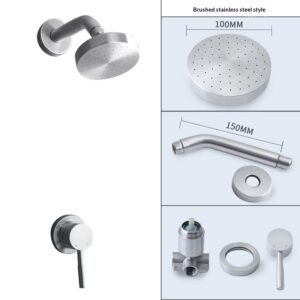 Concealed In-wall Shower Set Stainless Steel