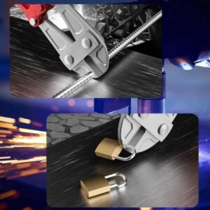 Heavy-Duty Mini Bolt Cutter 12' For Cutting Fence, Steel Wire, Small Chain, Screws, And Rivet, With Soft Grip Rubber Ergonomic Handle Cutters