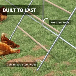 Chicken Roost For Coop, Jungle Gym Roosting Bar, 55X 33.75